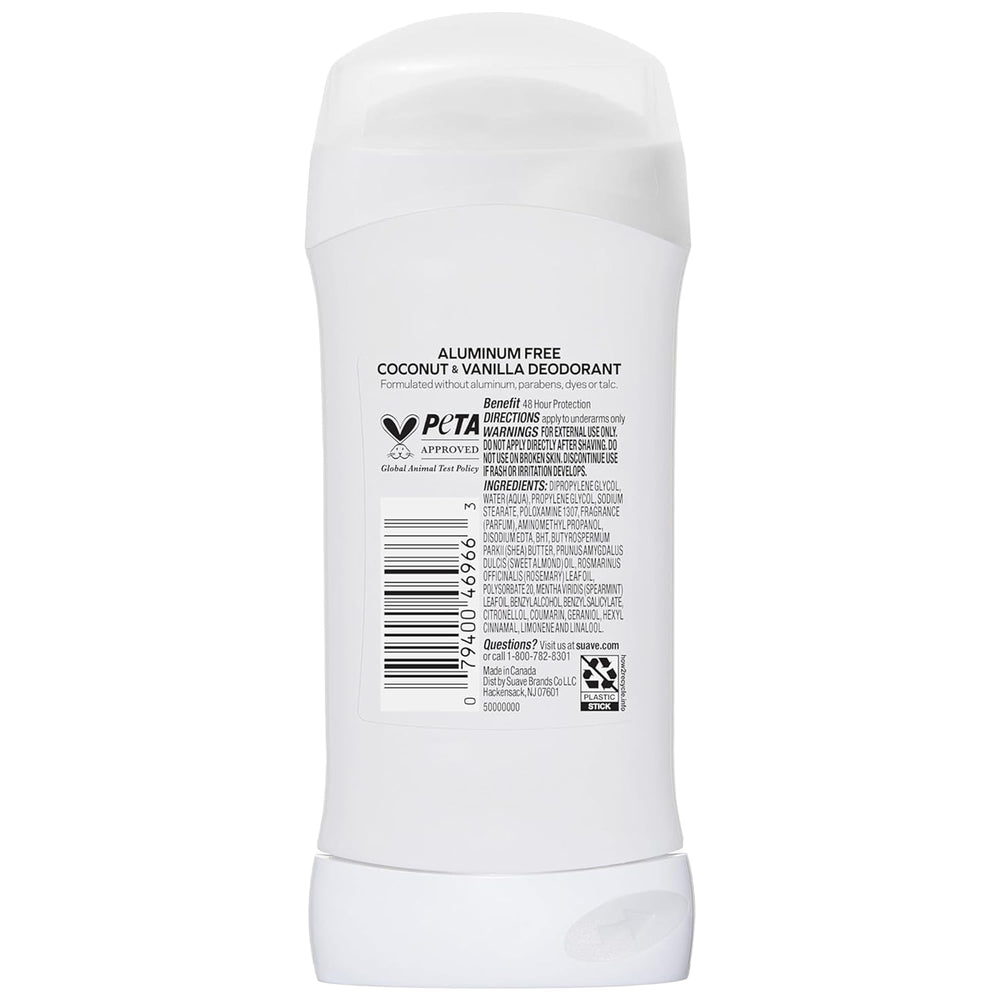 Desodorante sin aluminio y sin parabenos, sensación limpia para el día
