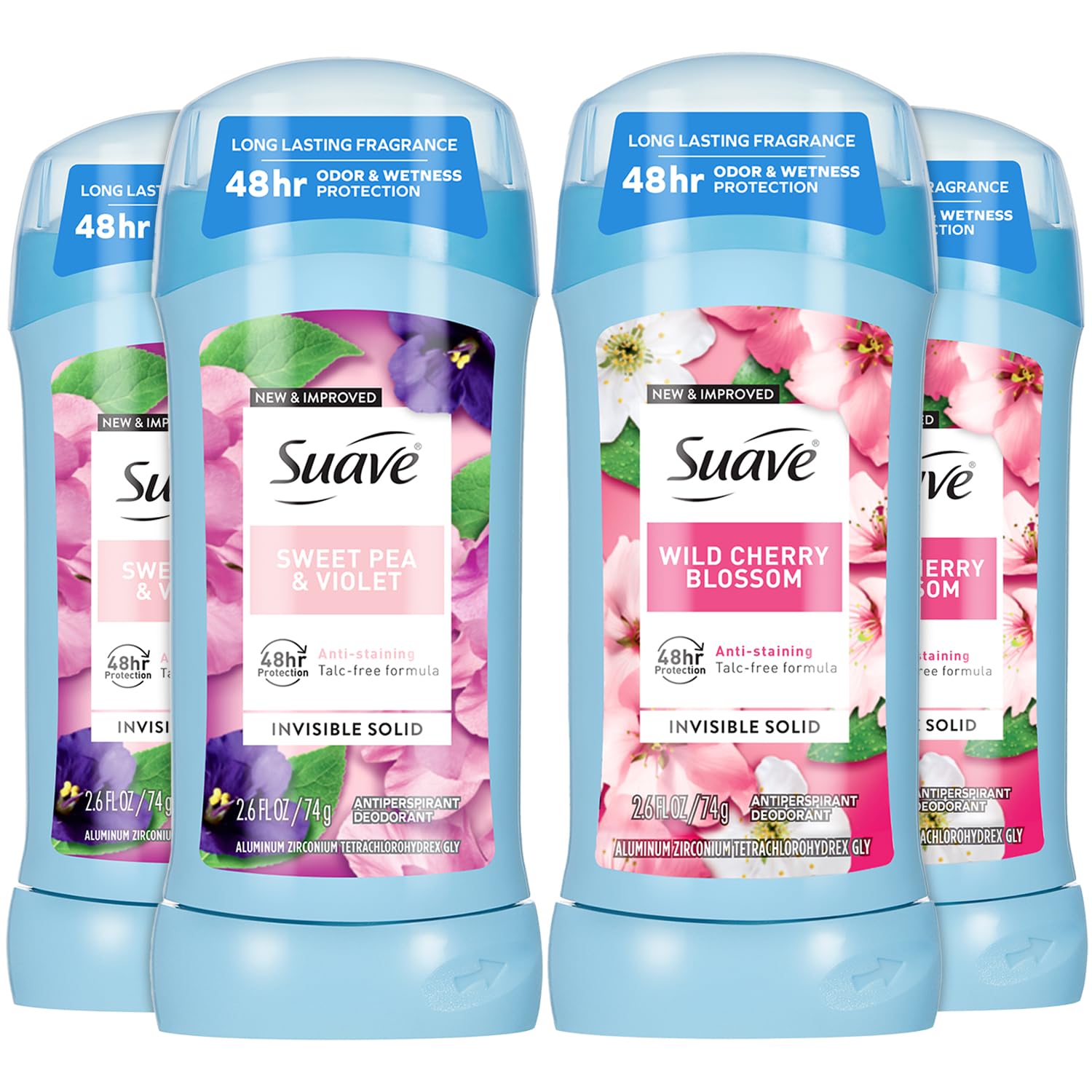 Desodorante Suave para mujer Wild Cherry Blossom barra invisible con aroma floral duradero