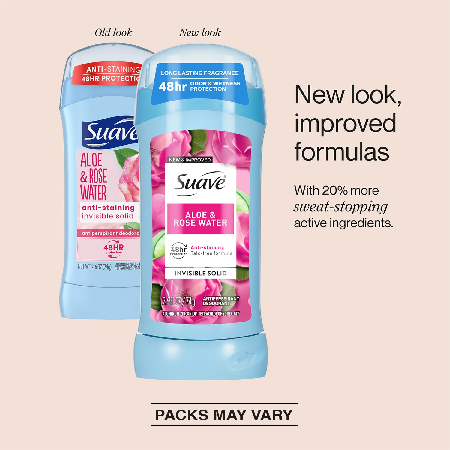 Aplicación suave de la barra Suave Aloe Rosas para una sensación fresca.
