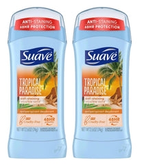 Desodorante Suave Tropico Paraíso Invisible Sólido 76 ml, protección diaria discreta.