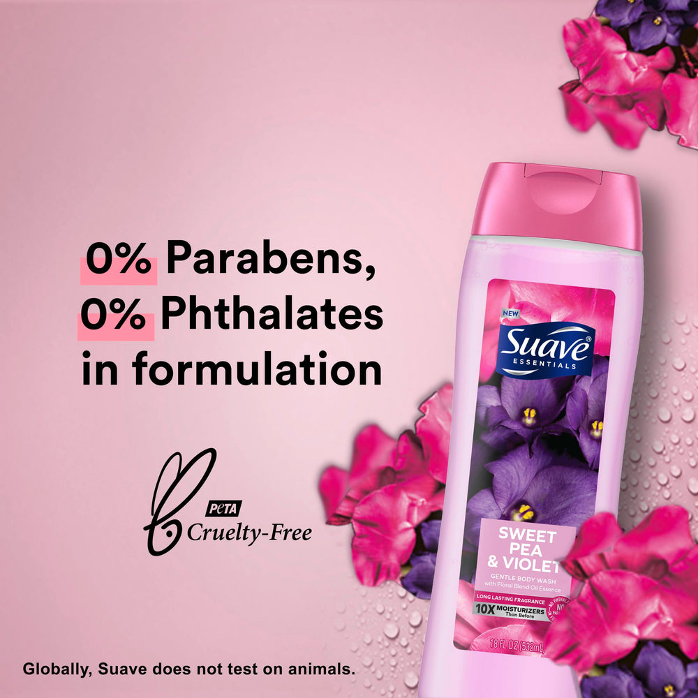 Gel de ducha Suave 2 botellas Flor de Cerezo Silvestre, fragancia duradera