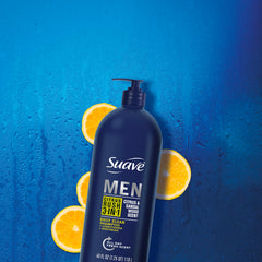 Suave 3en1 Citrus Rush textura-cremosa facilita el enjuague