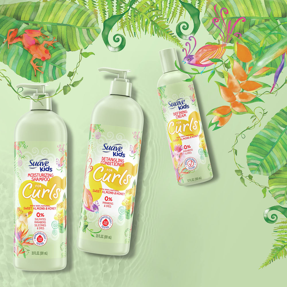 Peinado fácil con crema definidora de rizos para niños.