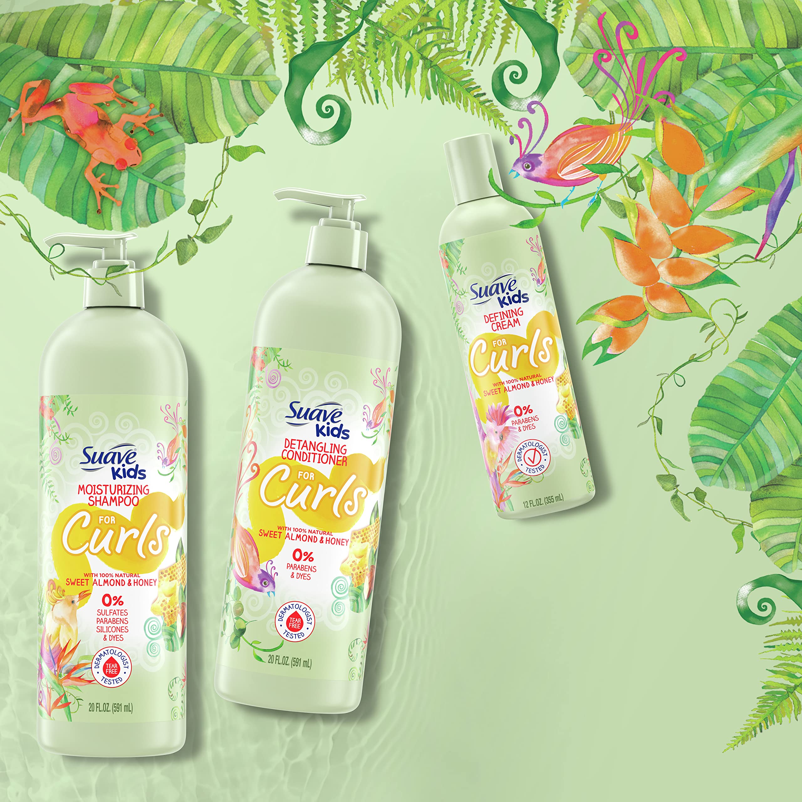 Colección de rizos naturales de Suave Kids Naturals.