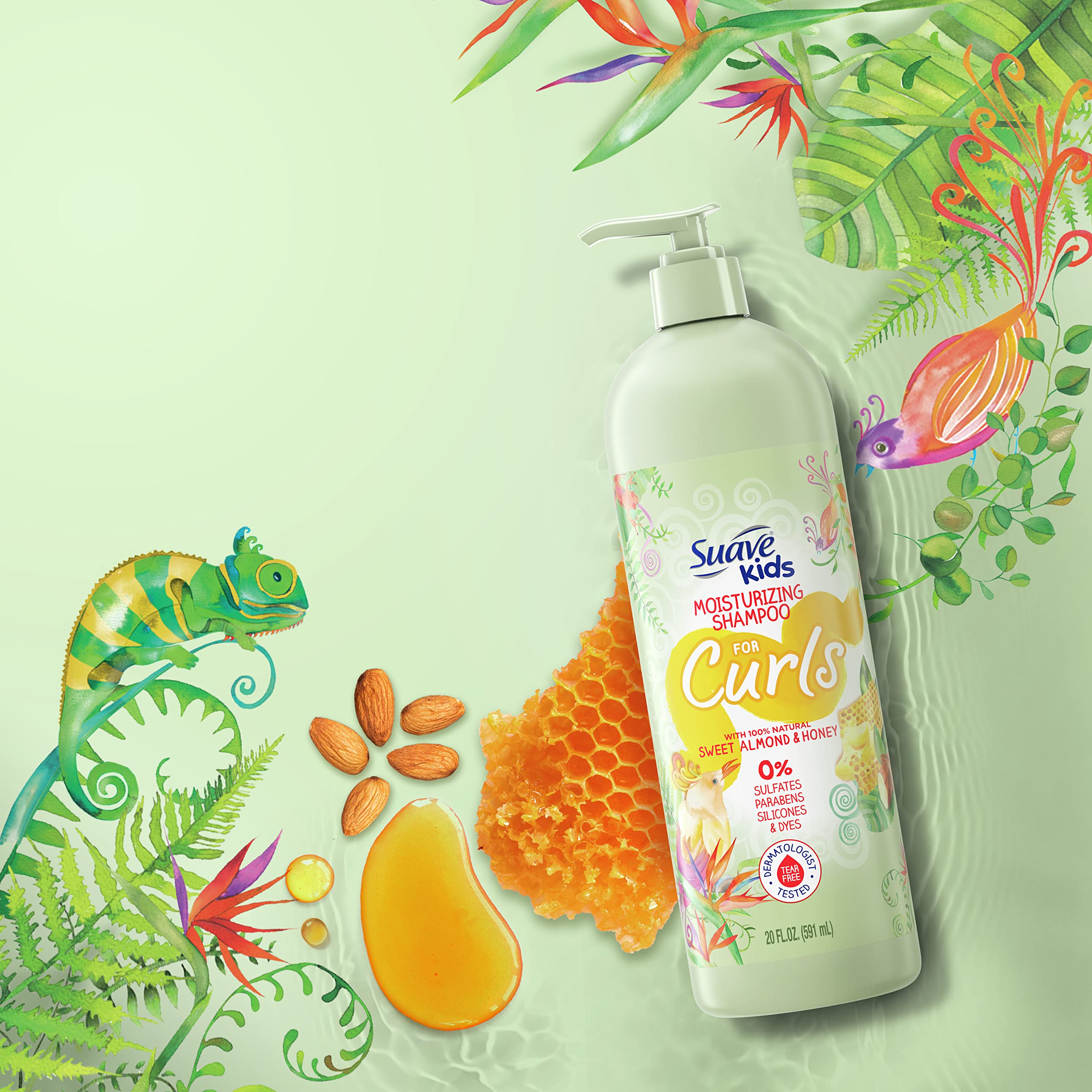 Rutina diaria con Suave Kids Naturals para rizos definidos.