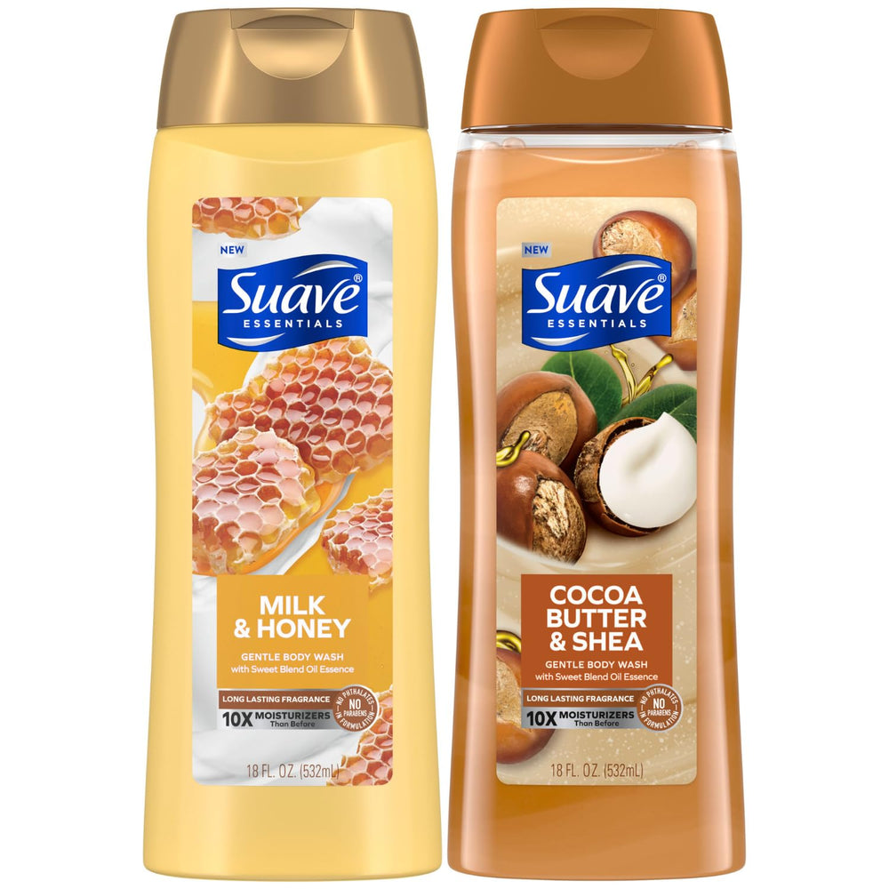 Suave Leche y Miel: botella mostrada para hidratación suave de la piel