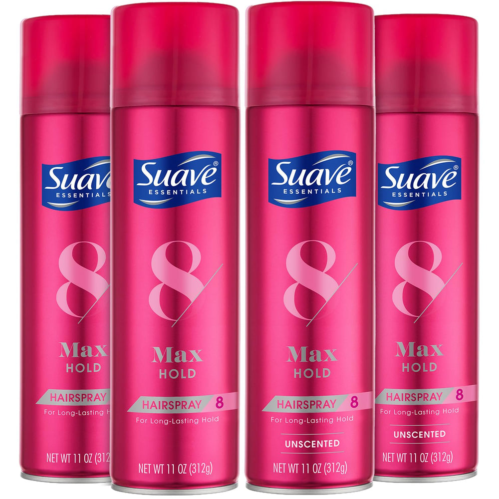 Suave Max Hold: botella del spray para peinar con control de estilo