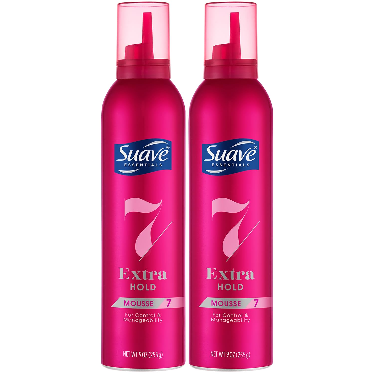 Suave Mousse fijación extra pack 2 unidades para definir rizos y volumen ligero.