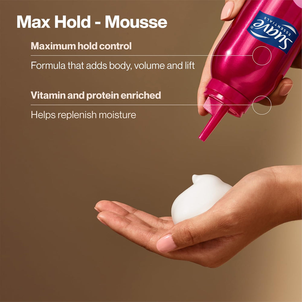 Suave mousse voluminizadora aplicada para dar cuerpo al peinado.