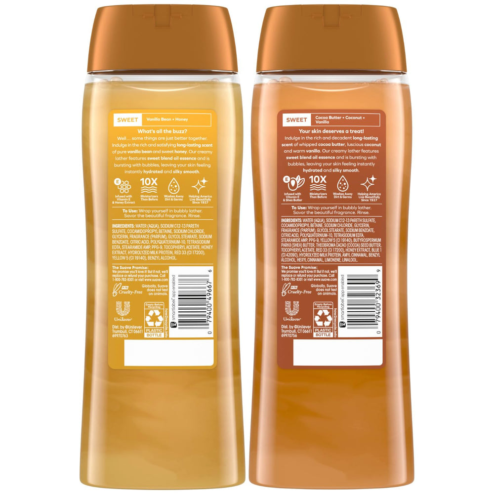 Suave Uso diario corporal: botella visible para cuidado cotidiano