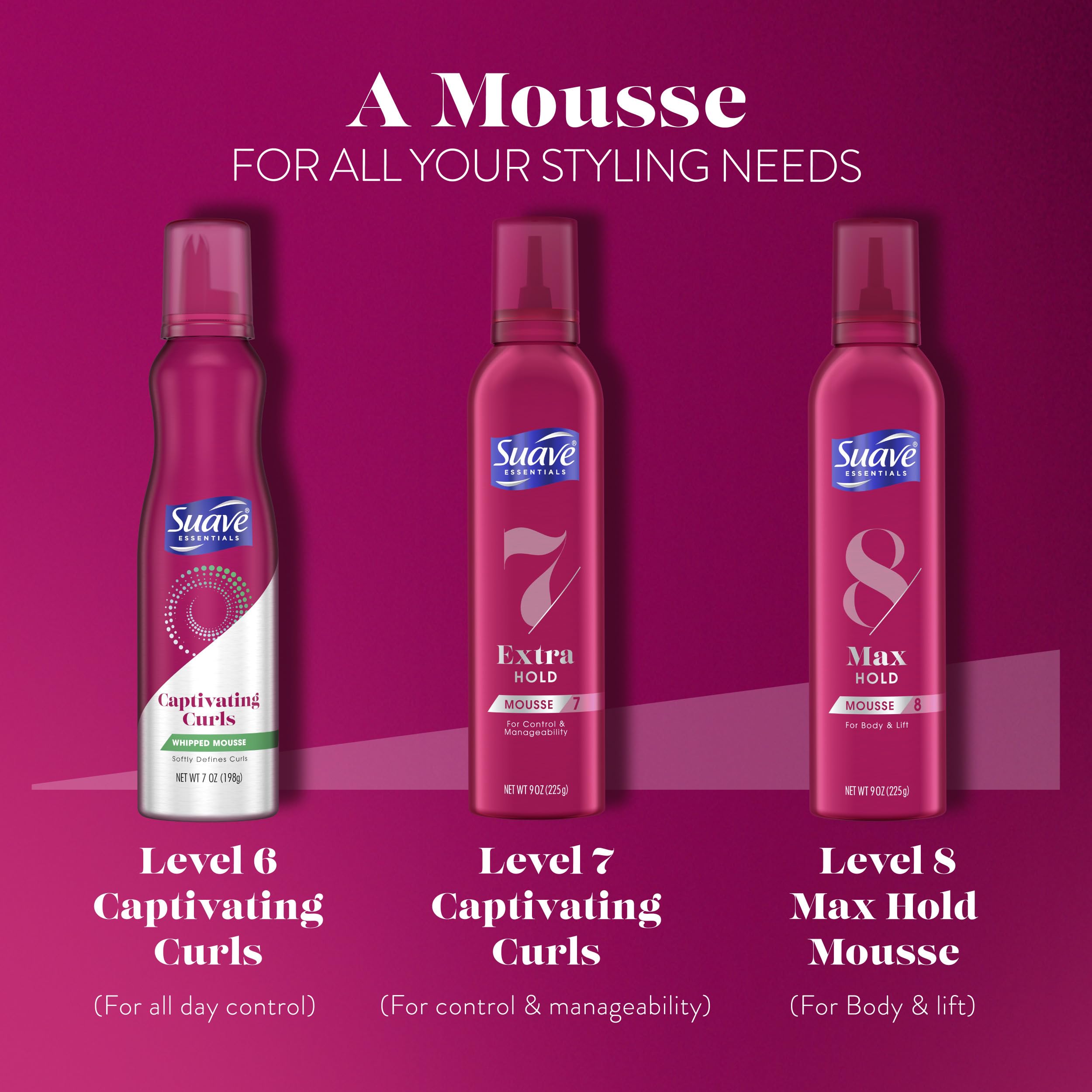 Mousse batido de Suave: paquete doble para ahorro y uso práctico.