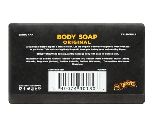 Barra clásica de Suavecito, base suave para limpieza profunda sin resecar.