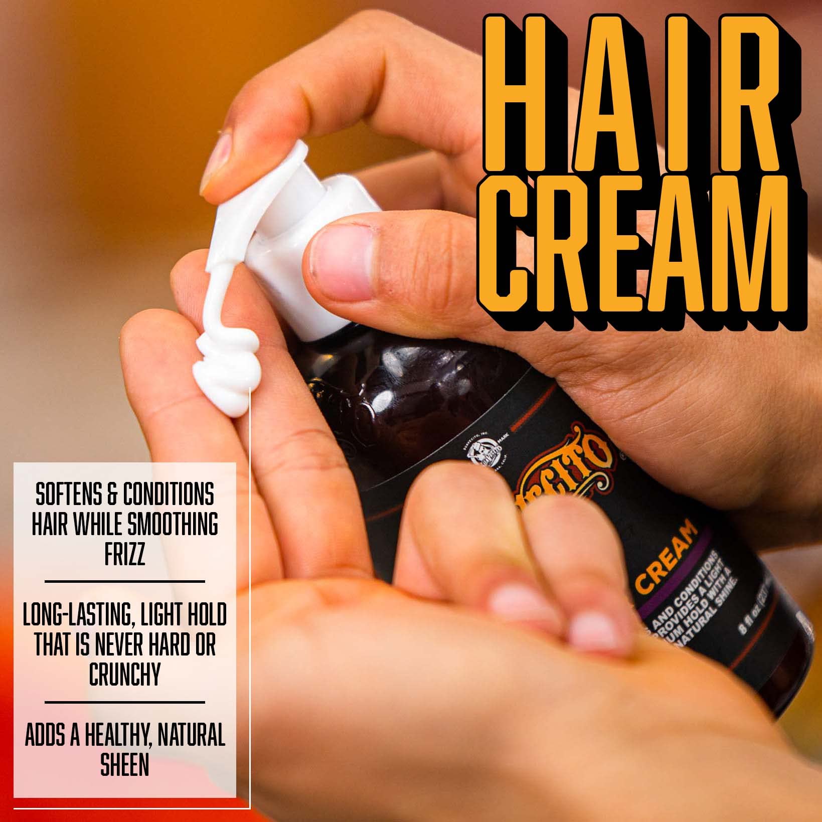 Suavecito Crema para Peinar, práctico para uso diario.