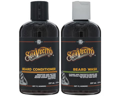 Suavecito lavado de barba: botella vertida, limpieza suave para la barba.
