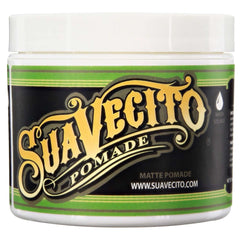 Suavecito Pomada Mate en bote de 5 oz para texturas naturales sin brillo.