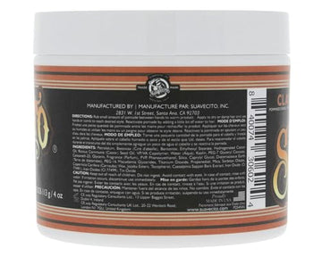 Suavecito Pomade Firme Clay, acabado mate para estilo suave y definido.