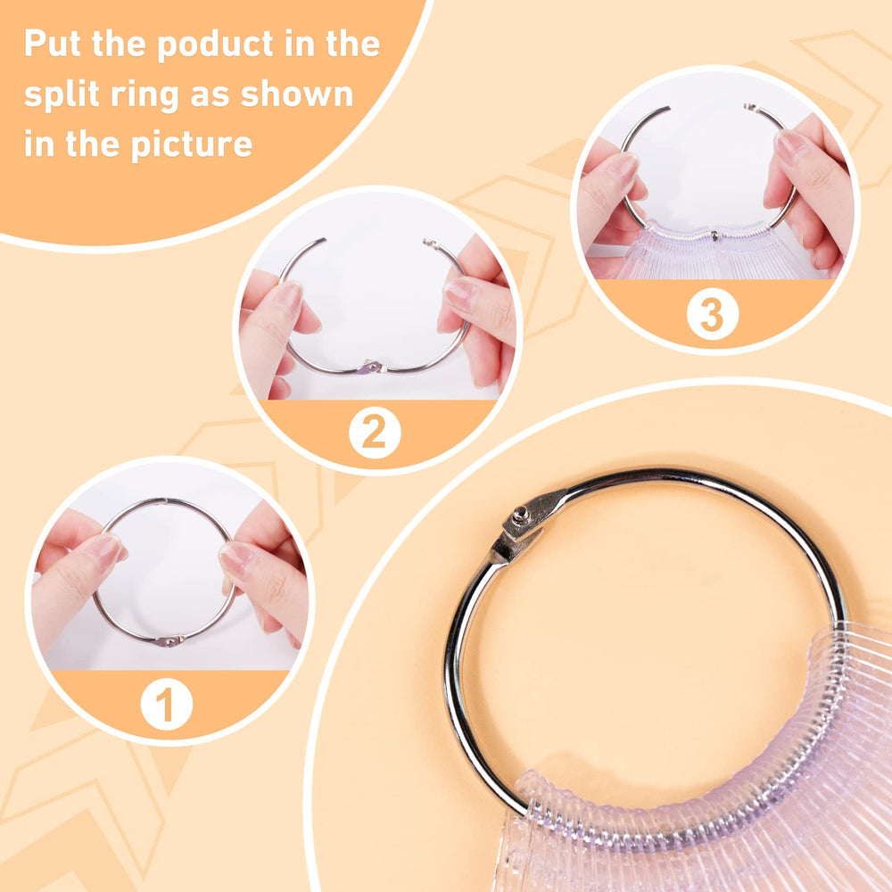 SUBAY Muestras abanico transparente para exhibir colores.