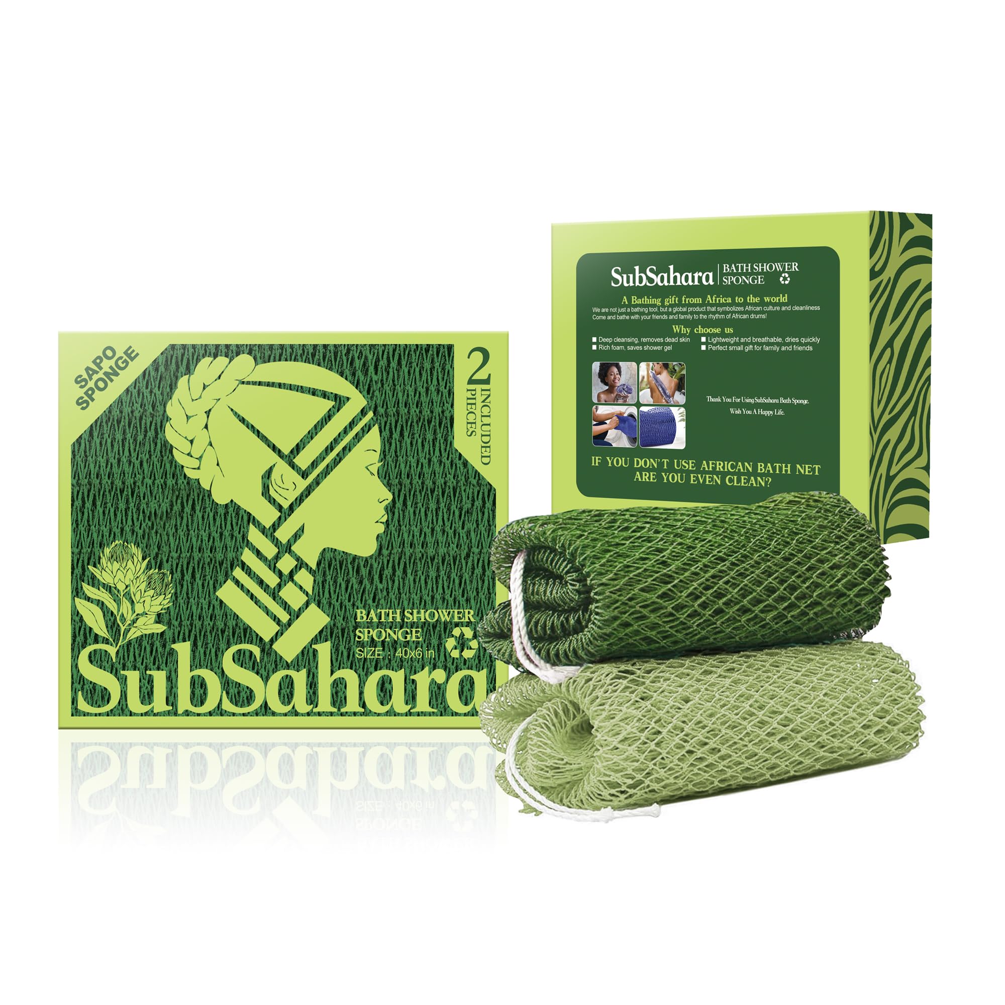 Estuche de viaje compacto SubSahara para llevar la esponja a cualquier lugar.
