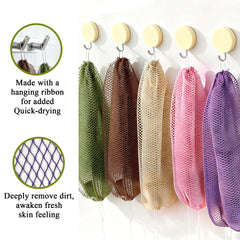 SubSahara esponja red para ducha con mango ergonómico facilita zonas difíciles.