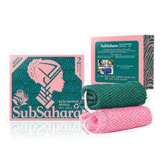 Esponja SubSahara auténtica en paquete doble, exfoliación suave para cuerpo y cara.