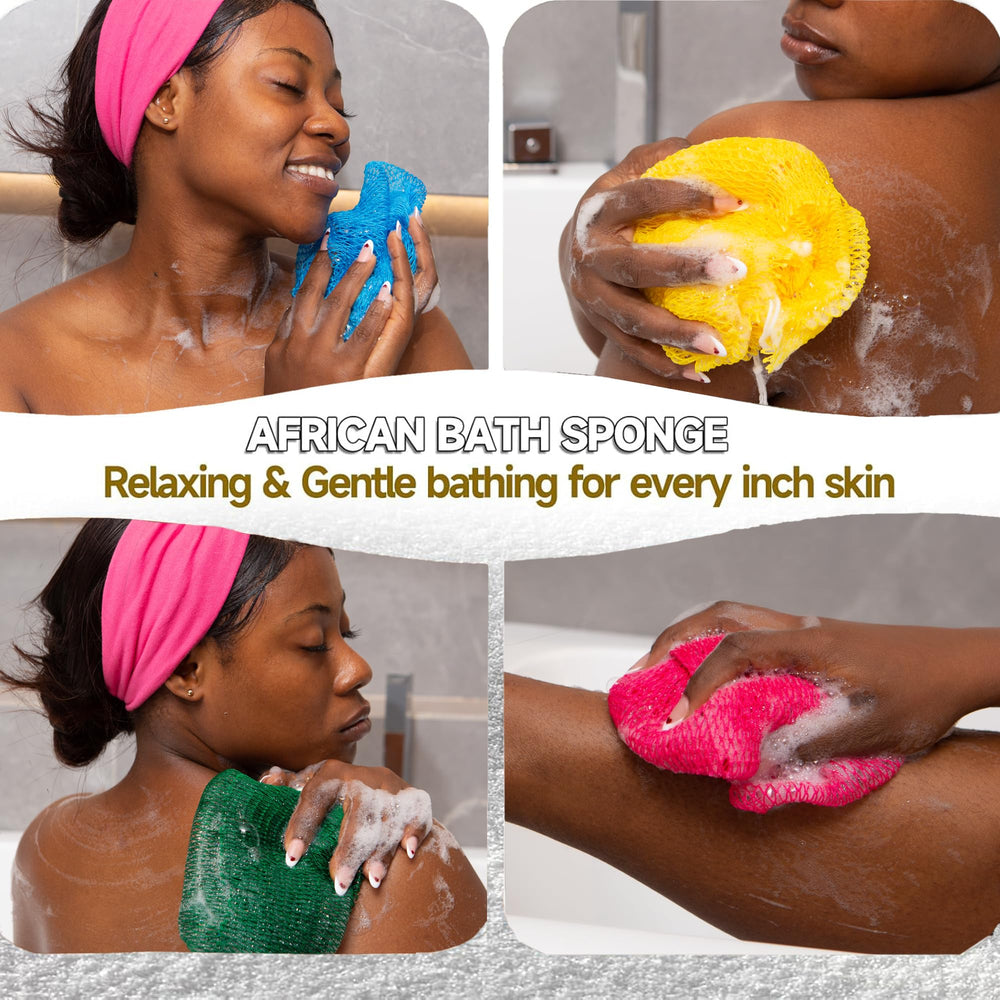 SubSahara esponja net africana, secado rápido y duradera para duchas diarias.