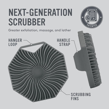 Sud Scrub agarre no resbala con correa y textura antideslizante.