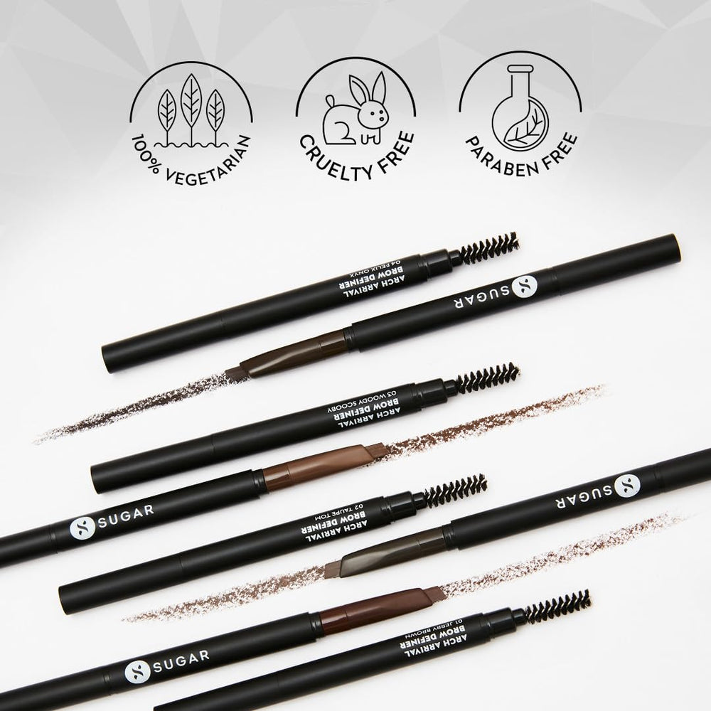 Diseño dual Arch Arrival Brow Definer y sus ingredientes de calidad
