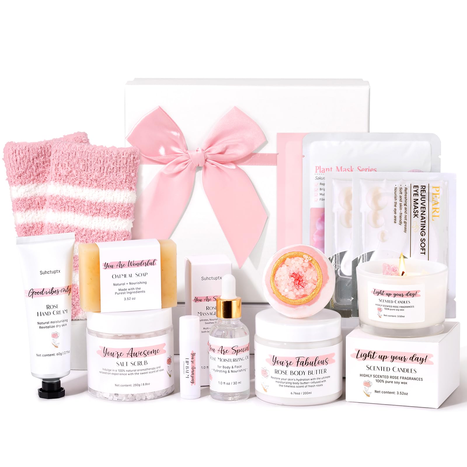 Vela Suhctuptx aroma rosa para ambiente relajante en casa