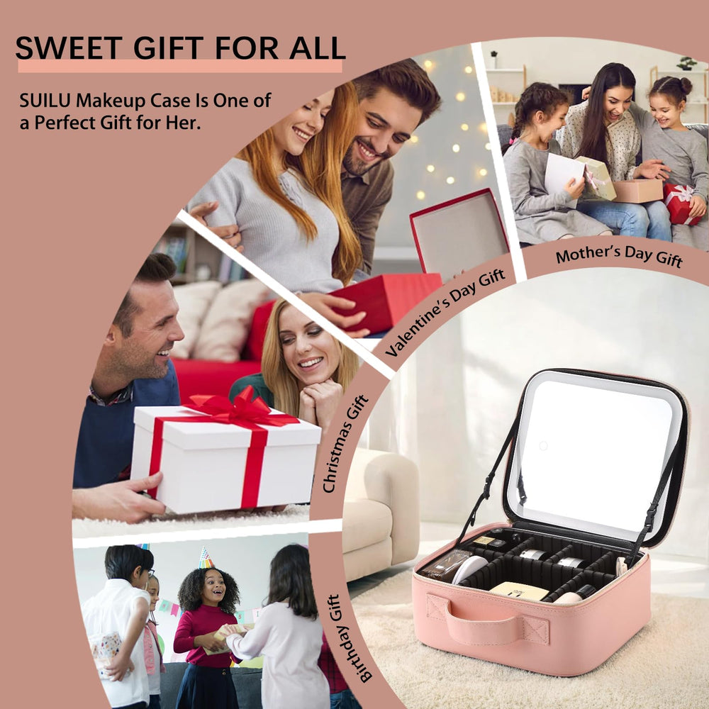 Espacio dedicado para brochas y herramientas de maquillaje