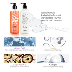 Suisuaie massage du cuir chevelu pendant l'application du shampooing.