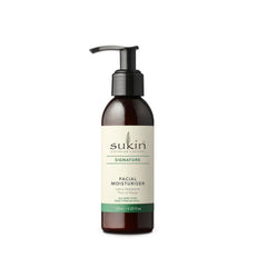 Sukin crema hidratante facial en botella dosificador para piel suave y nutrida