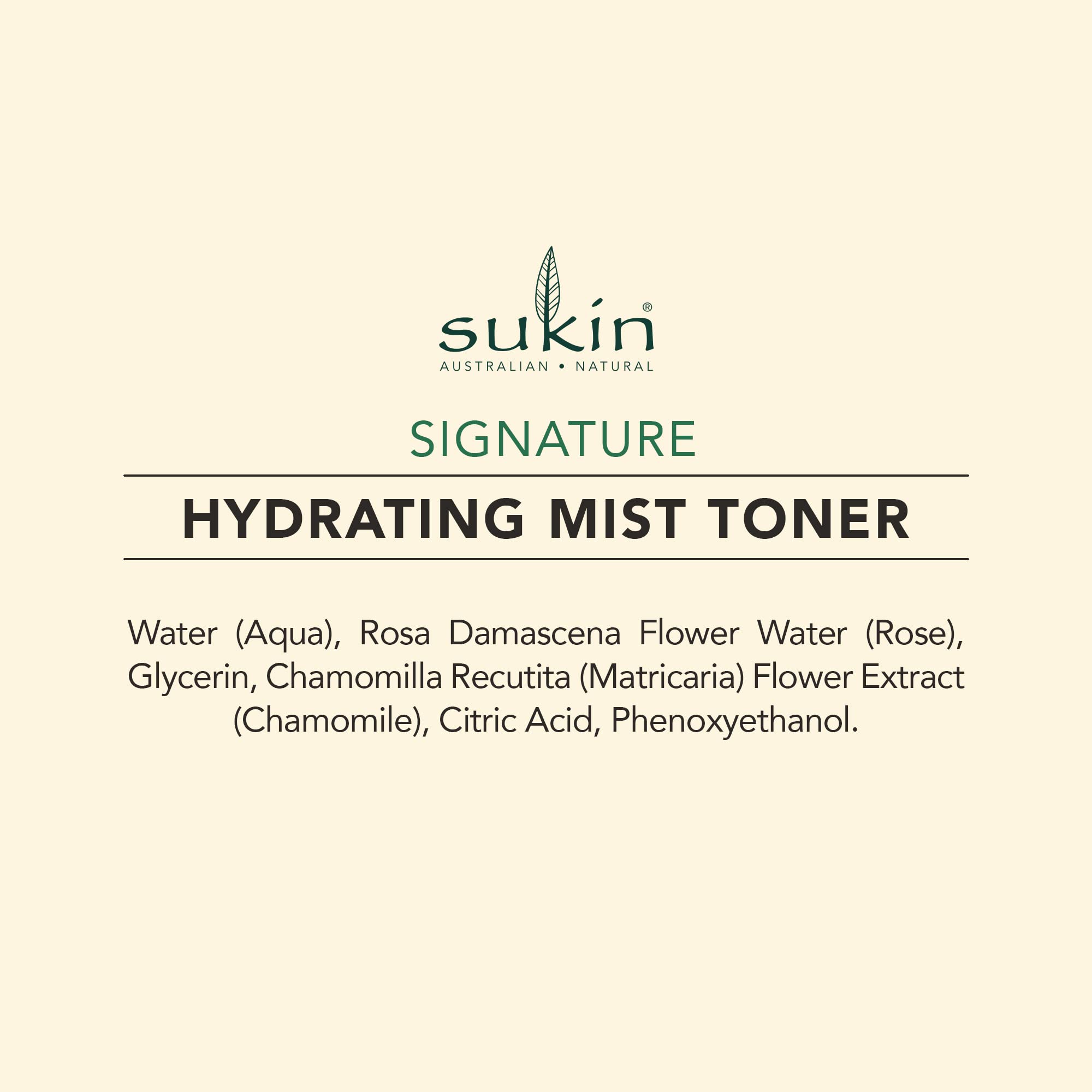 Sukin Organics Etiqueta libre de crueldad, compromiso con cuidado.
