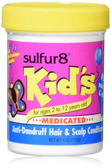 Sulfur 8 Kids Conditioner bote 4 oz, suaviza y facilita el peinado infantil.