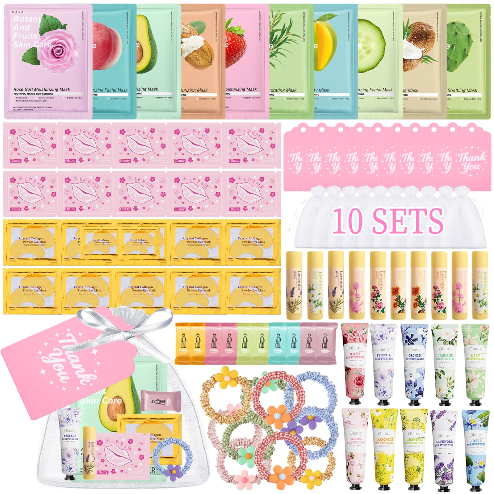 Sulily 90Pcs spa skincare set kit shown for at-home party fun