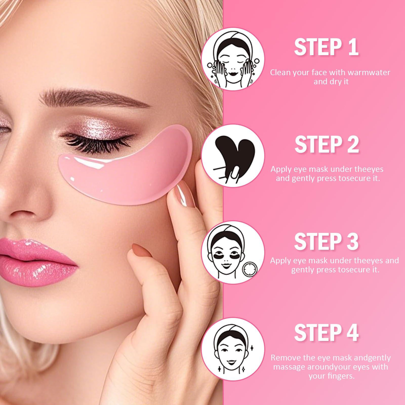 Sulily aplicación de mascarilla labial rosada en los labios
