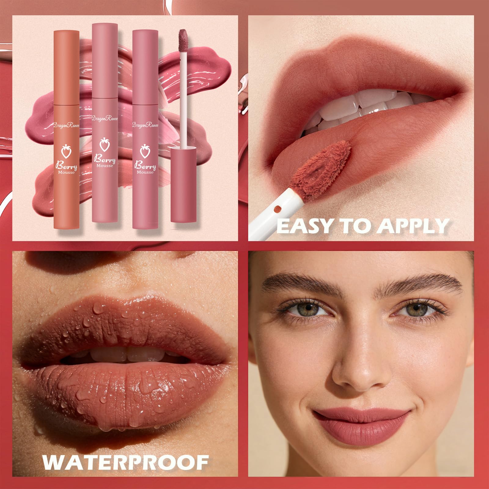 Sulily labios rojos mate, cobertura alta para look de impacto.