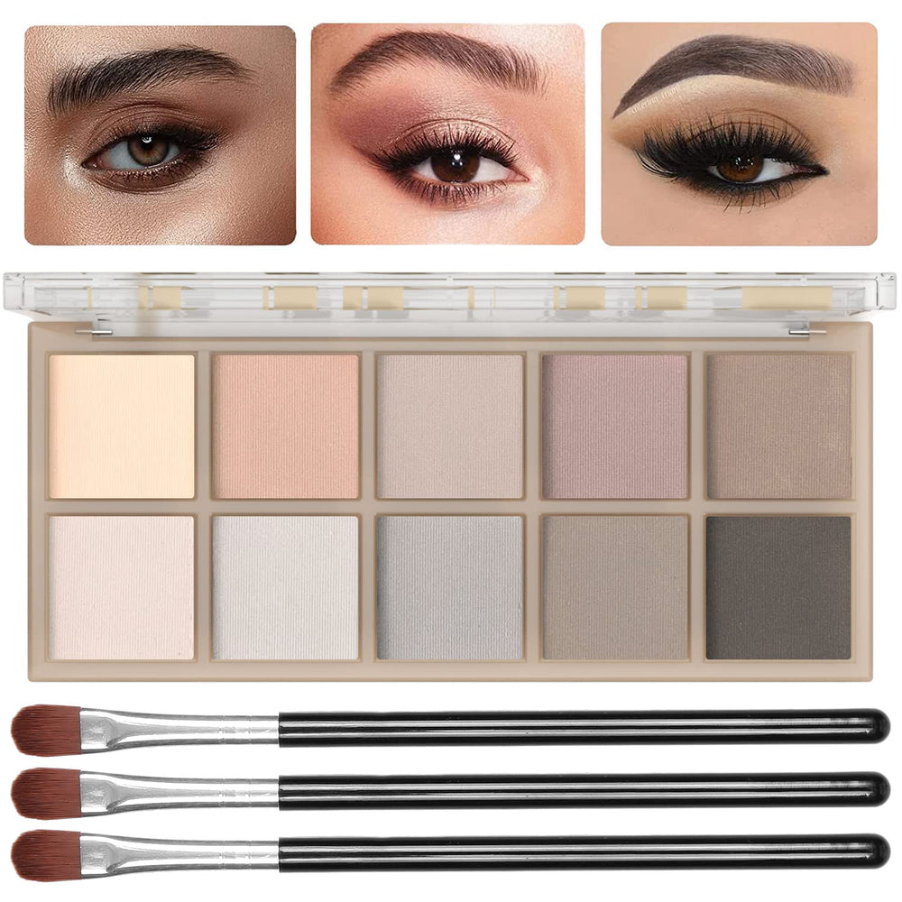 Sulily paleta sombras nude 10 colores, ideal para maquillajes naturales y duraderos.