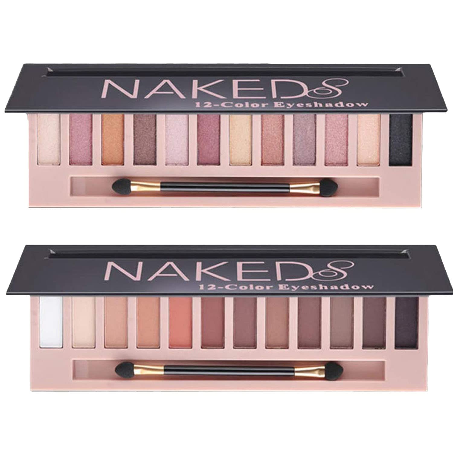Paleta Sulily de 12 sombras nude mate, ideal para looks diarios.