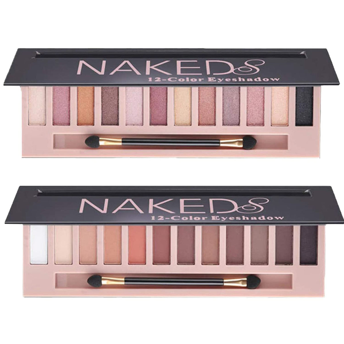 Paleta Sulily de 12 sombras nude mate, ideal para looks diarios.