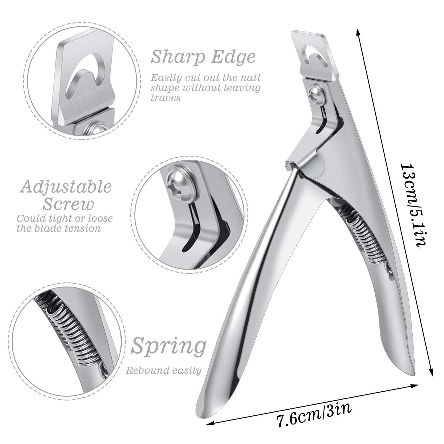 SUMAJU filo afilado para cortes limpios en uñas gruesas.