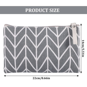 SUMAJU bolsa cosmética canvas patrón 2, perfecta para llevar artículos de higiene y belleza.