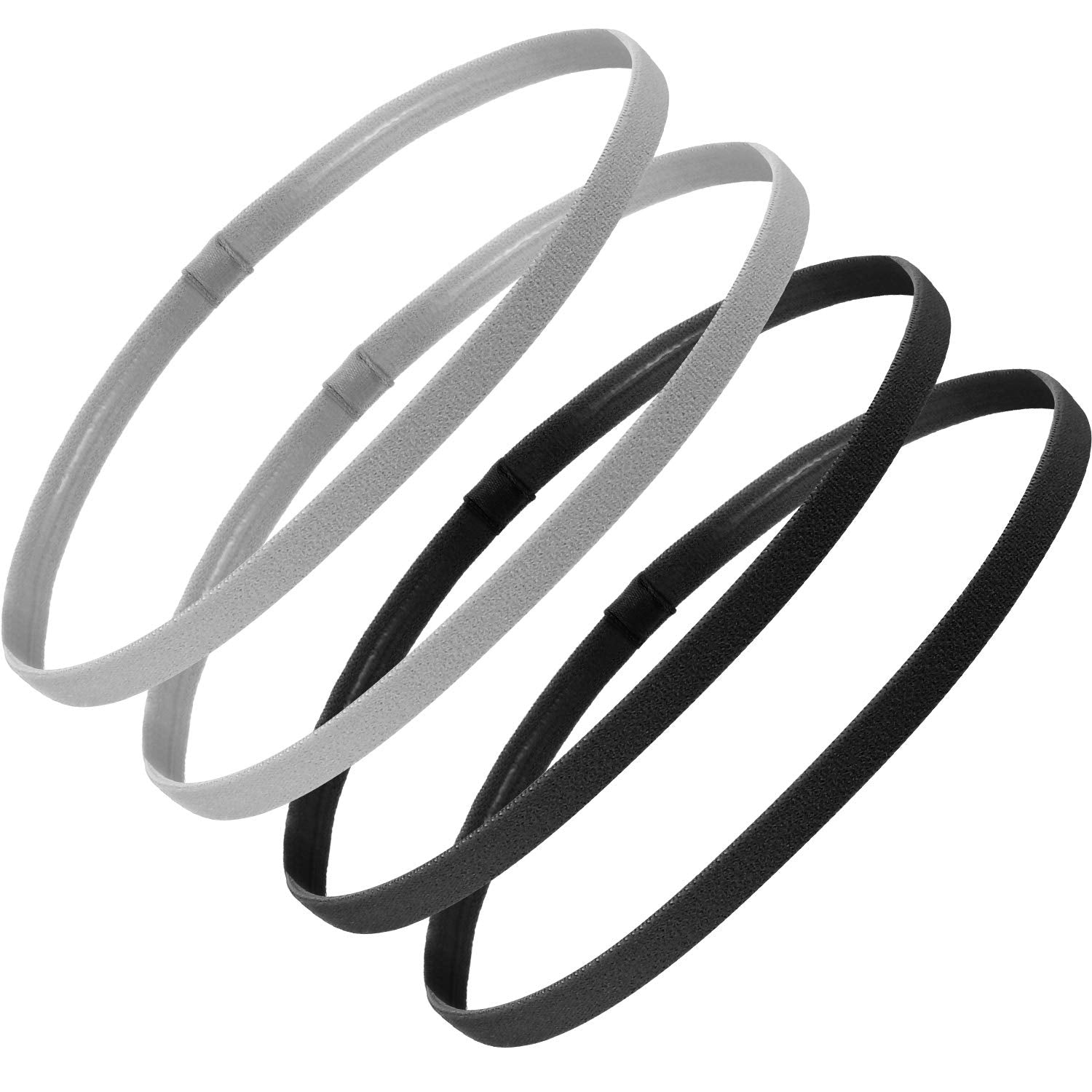 Sumind Bandanas Deportivas Antideslizantes, cuatro colores para entrenamiento cómodo.