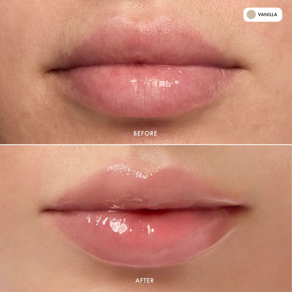 Summer Fridays bálsamo labios Vanilla Beige, tintado suave para realzar color.