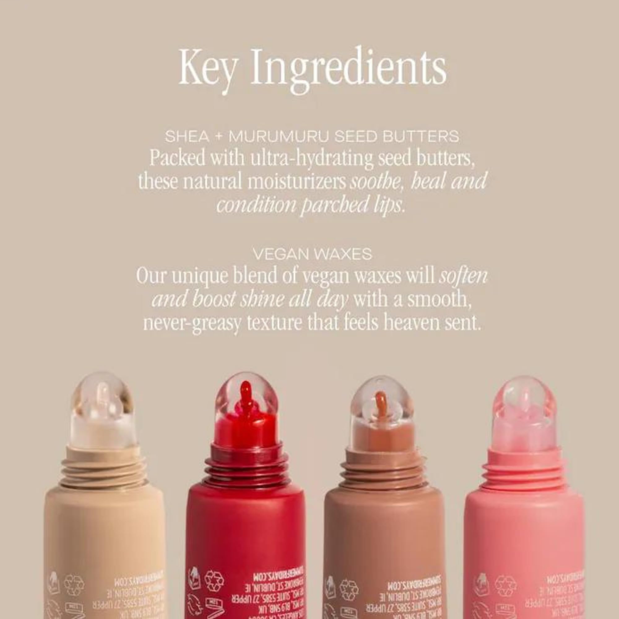 Summer Fridays baume-levres utilisation quotidienne avant/après maquillage.