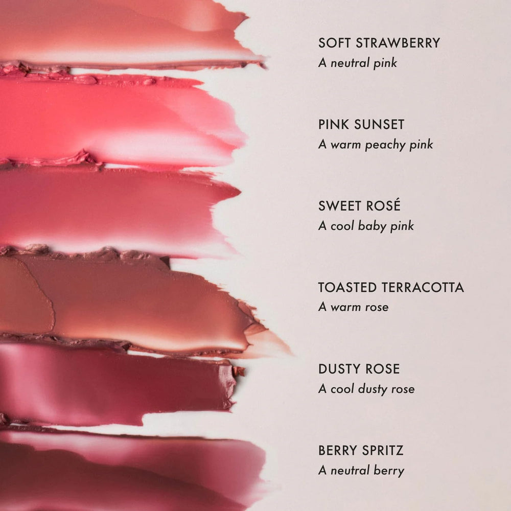 Summer Fridays Blush Butter Balm packaging close-up image.