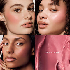 Summer Fridays Blush Butter Balm texture close-up showing whipped color
