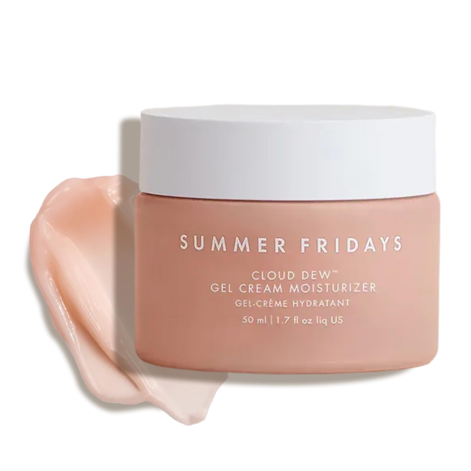 Summer Fridays Cloud Dew Gel Cream, envase elegante con hidratación ligera para uso diario