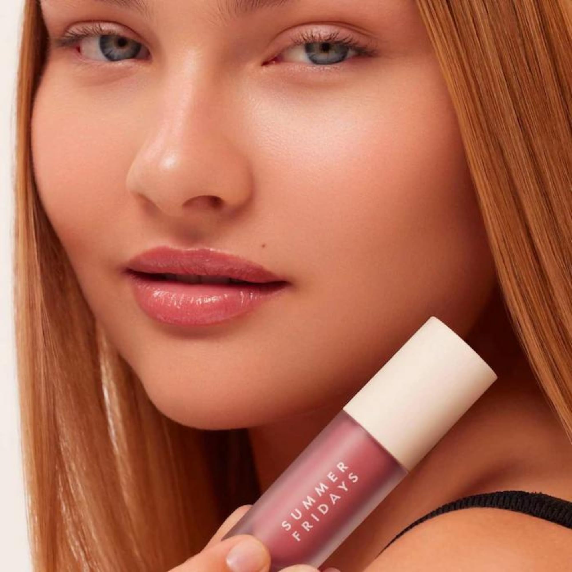 Summer Fridays Dream Lip Oil lip swatch highlighting high-shine, non-sticky feel