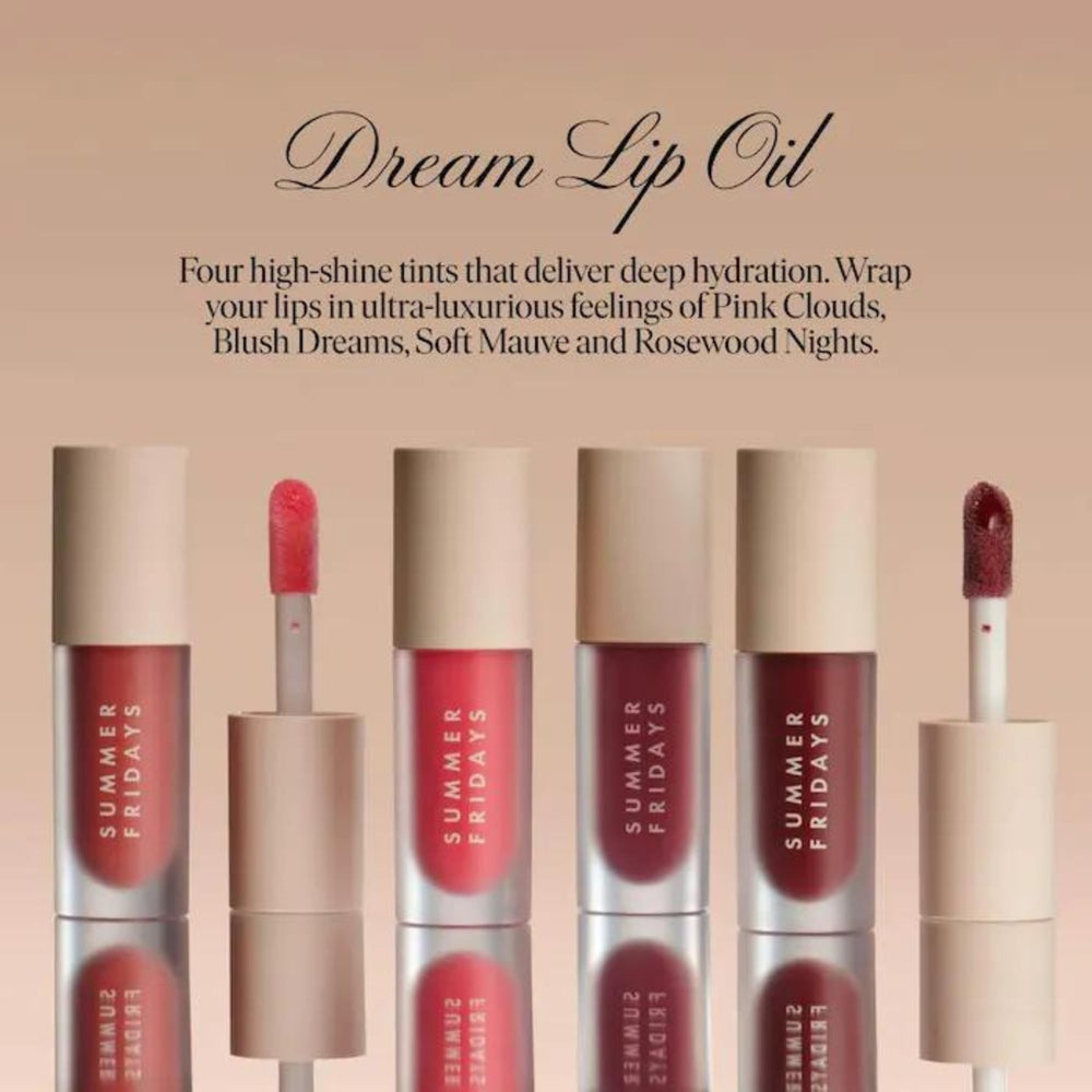 Summer Fridays Dream Lip Oil packaging shown as recyclable and sustainable