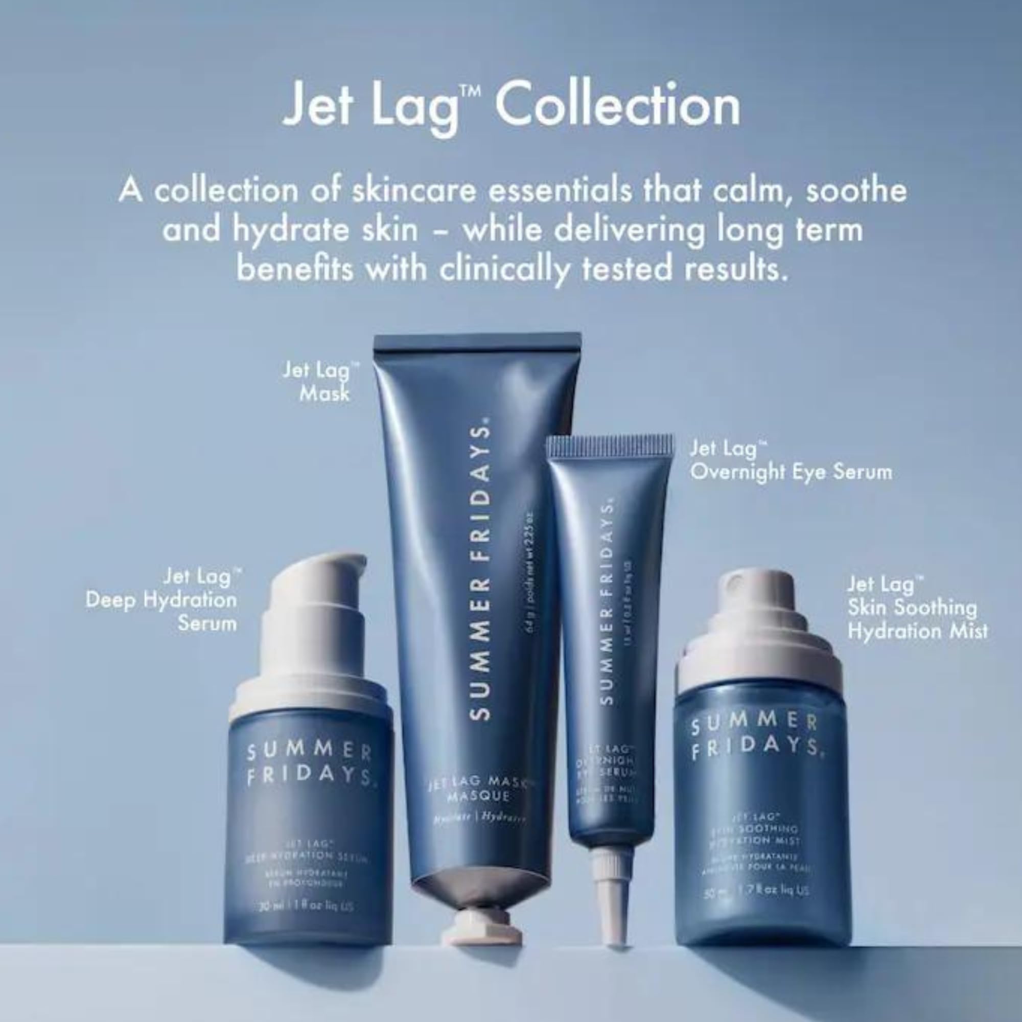 Summer Fridays Jet Lag Mist integrated into a morning routine for radiant skin.